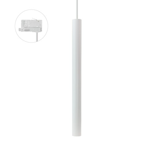 3-fasen GU11 CHLOE Slim Hanglamp - 250V, Wit, Zonder lichtbron, IP20, 40x500+1m draad