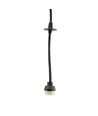 3-fase GU11/MR11 CHLOE SLIM hanglamp - Zonder lichtbron, 250V, IP20, 40x50cm+1m draad, Zwart
