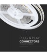 RGB+WW set: 5m LED-strip, 60 LED, 10,8w, controller en transformator