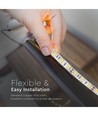 RGB+WW set: 5m LED-strip, 60 LED, 10,8w, controller en transformator