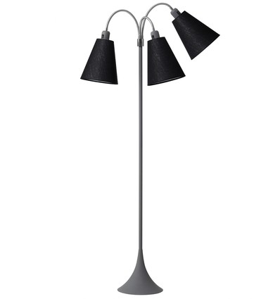E27 TRAFIK vloerlamp, Nielsen Light - Grijs - Zwart