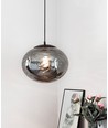 Halo Design - Handgemaakte Hanglamp Ø38, gerookt glas