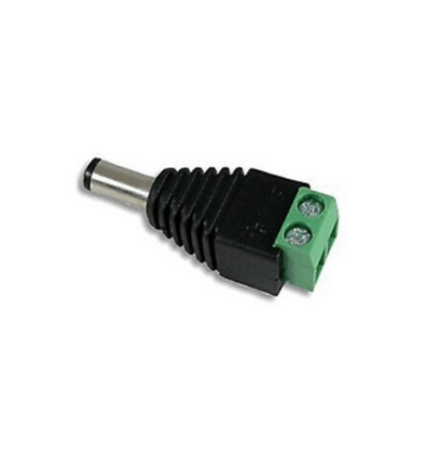 DC mannelijke stekker - Met schroefklemmen, 12V (Max 60W), 24V (Max 120W)