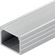 Alu profiel 18x13 voor IP65 & IP68 LED strip - Breed, 1m, incl. matte cover en clips, geanodiseerd