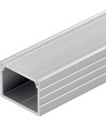 Alu profiel 18x13 voor IP65 & IP68 LED strip - Breed, 1m, incl. matte cover en clips, geanodiseerd