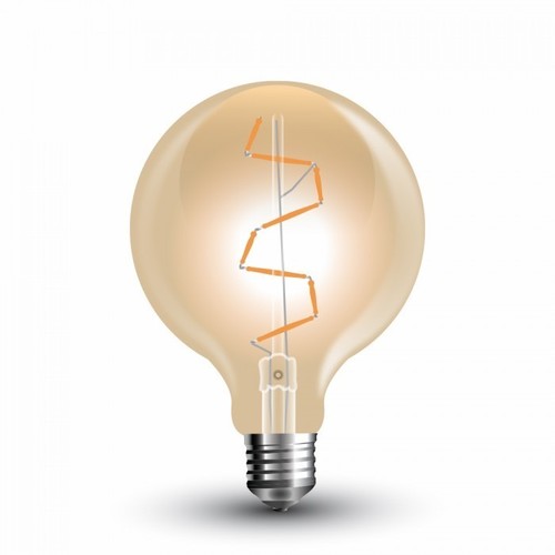 E27 4W LED globe lamp - Ø9,5 cm, Kooldraad, extra warm wit, 2200K