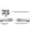 60cm 18W Limea T8 LED dubbel armatuur - IP65 waterdicht, incl. 2x9W LED buizen