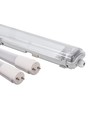 150cm Armatuur + 2x LED buis T8 - IP65, doorvoerbedraad