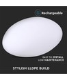 V-Tac RGB LED steen - Oplaadbaar, met afstandsbediening, 33x25x17 cm