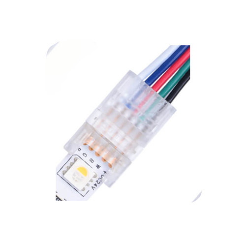 LED-strip connector voor losse draden - 10mm, RGBW, IP20, 5V-24V