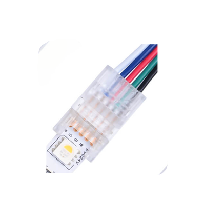 LED-strip connector voor losse draden - 10mm, RGBW, IP20, 5V-24V