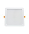 24W 22 x 22 cm LED inbouwpanel - IP54 buiten, gatmaat: 19,5 x 19,5 cm, afmetingen: 22 x 22 cm