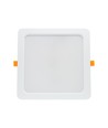 12W 14,5 x 14,5 cm LED inbouwpanel - IP54 buiten, zaaggat: 12 x 12 cm, afmetingen: 14,5 x 14,5 cm