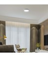 6W LED plafondlamp - Ø12cm, Hoogte: 3cm, witte rand