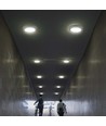 12W LED plafondlamp - Ø17cm, Hoogte: 3cm, witte rand