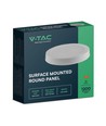 12W LED plafondlamp - Ø17cm, Hoogte: 3cm, witte rand