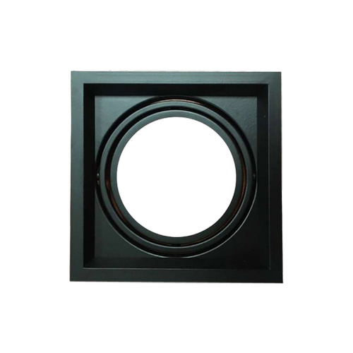 G53 AR111 inbouwspot - Zwart, 17,5 x 17,5 cm