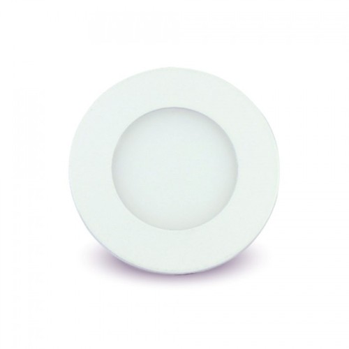 3W Ø8,4cm LED inbouwpanel - Zaaggat: Ø7,3 cm, Afmetingen: Ø8,4 cm