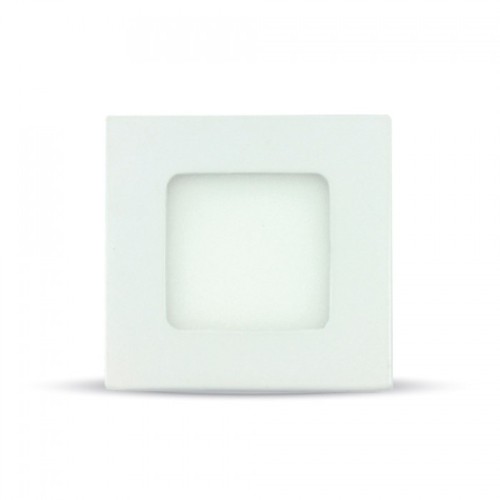 3W 8,4x8,4cm LED inbouwpanel - Gat: 7,3 x 7,3 cm, Afmetingen: 8,4 x 8,4 cm