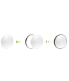 18W LED plafondlamp - Ø25cm, Hoogte: 5,2cm, Witte rand, incl. zwarte ring