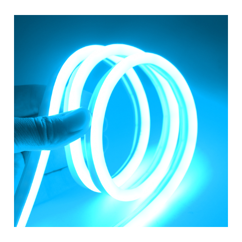 5m 8W/m Lichtblauw 8x16 Neon Flex LED - 12V DC, IP67
