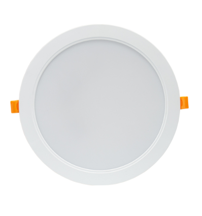 24W Ø22cm LED inbouwpanel - IP54 buiten, Zaaggat: Ø19,5 cm, Afmetingen: Ø22 cm