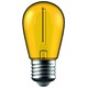 E27 1W LED kogellamp - Geel, kooldraad