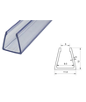 PVC-profiel 8x16 voor LED Neonflex - 1 meter, transparant