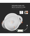 V-Tac 30W LED inbouwspot - Gat: Ø19,5 cm, Afmetingen: Ø22,5 cm, 3,8 cm hoog, Samsung LED-chip, 230V