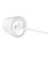 V-Tac oplaadbare tafellamp, draadloos - Wit, IP54 buiten tafellamp, touch dimbaar, mini model
