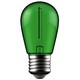 E27 1W LED kogellamp in groen met kooldraad