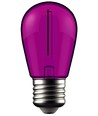 E27 1W LED kogellamp - Paars, filament