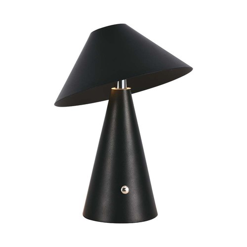 V-Tac oplaadbare 3-in-1 tafellamp - Zwart, IP20, touch dimbaar