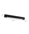 60cm Armatuur - Voor 1x 60cm LED buis, zwart