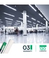 120cm 40W compleet LED-armatuur - 3 jaar garantie