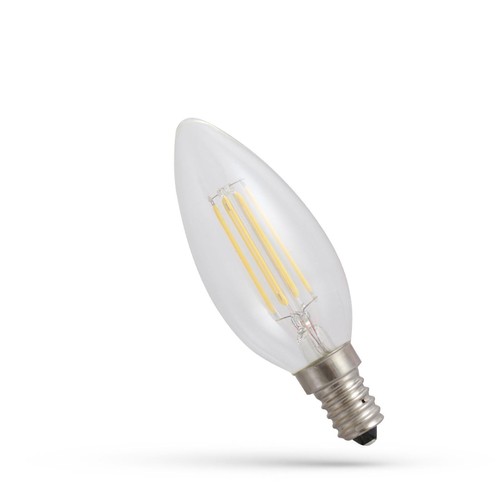 E14 4W LED-lamp - C35, filament, extra warm wit, 1800K