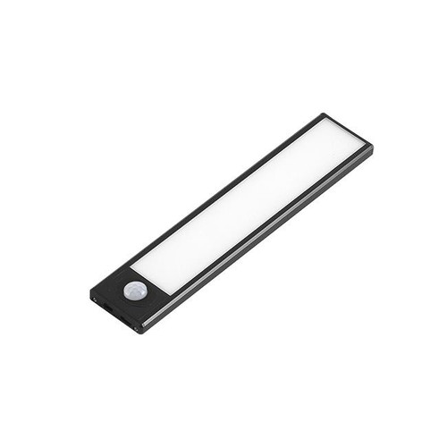 Batterij kastverlichting - 20 cm, Zwart, PIR sensor, oplaadbaar