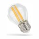E27 5.5W dimbare LED kogellamp - G45, filament