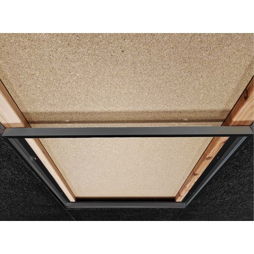 Inbouw Troldtektlijst 60x60 - Voor LED-paneel, passend voor Troldtekt zonder aanpassing, zwarte rand