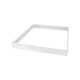 Hoge lijst voor 60x60 LED-paneel - Snel te monteren, kunststof hoeken, zonder zichtbare schroeven, witte rand