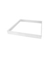 Hoge lijst voor 60x60 LED-paneel - Snel te monteren, kunststof hoeken, zonder zichtbare schroeven, witte rand
