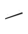 40W LED lichtlijn - 120cm, 100lm/W, Zwart, plafondlamp voor kantoor, incl. draadophanging