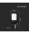 V-Tac 50W LED straatlamp - Ø45mm, IP65