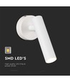 2W Wandgemonteerde hotelspot - IP20, RA80, 38°, wit