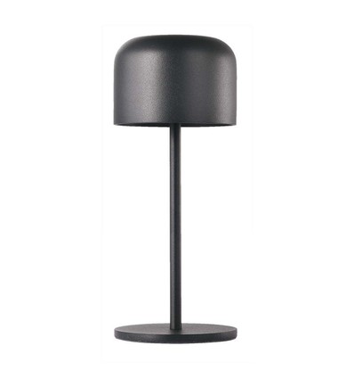 V-Tac oplaadbare CCT tafellamp - Zwart, IP54, touch dimbaar, model mini