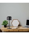 V-Tac oplaadbare CCT tafellamp - Zwart, IP54, touch dimbaar, model mini