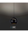 V-Tac LED lamp - Mooie plafondlamp, Ø12, zwart, incl. ophanging