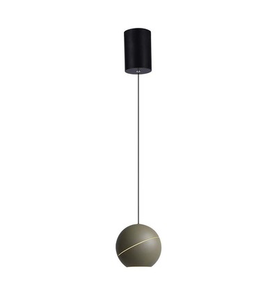 8W LED-lamp - Mooie plafondlamp, Ø12cm, Champagne, incl. ophangsysteem