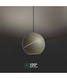 8W LED-lamp - Mooie plafondlamp, Ø12cm, Champagne, incl. ophangsysteem