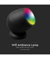 Smart Home lamp met RGB+WW - Zwart, Tuya/Smart Life, werkt met Google Home, Alexa en smartphones